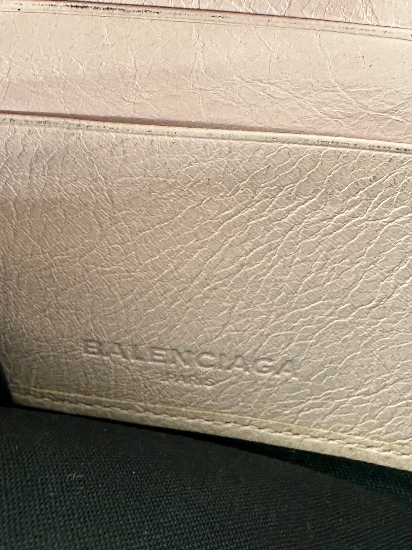 Vintage Balenciaga Leather City Wallet Pink