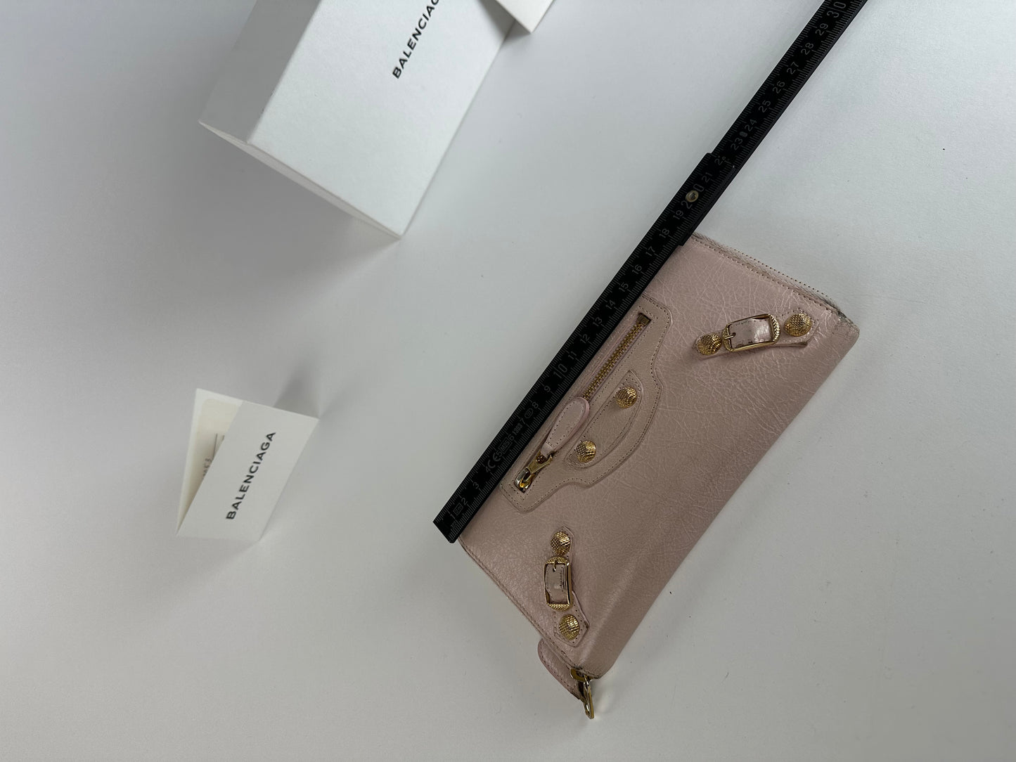 Vintage Balenciaga Leather City Wallet Pink