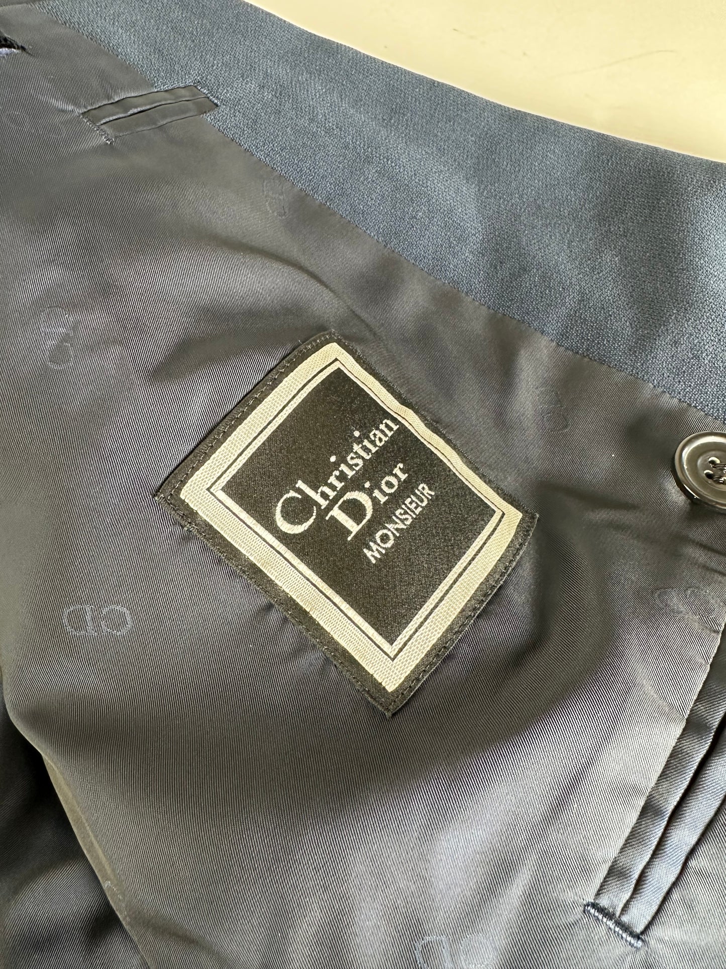 Vintage Dior Men's Wool Blazer Navy M