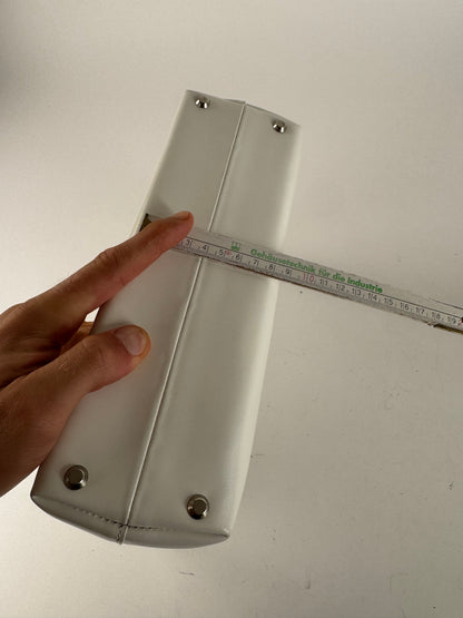 Sac vintage en cuir verni Givenchy blanc