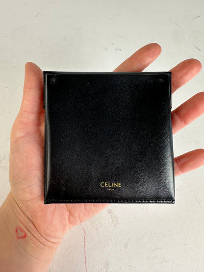 Celine Leather Flat Pouch Black