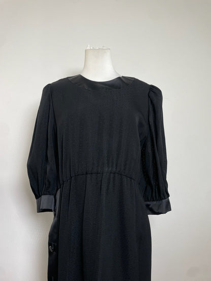 Givenchy Black Maxi Dress with Side Button Detailing
