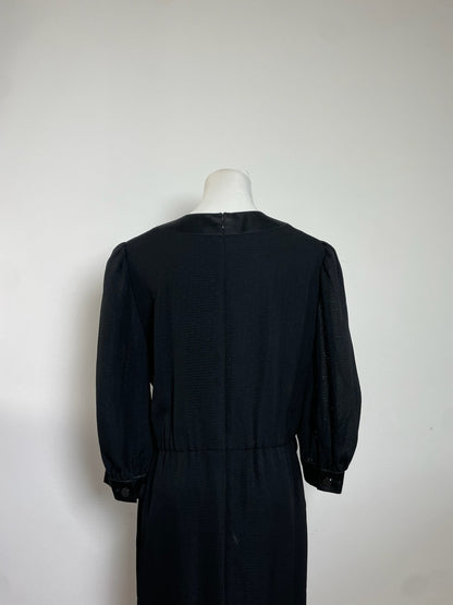 Givenchy Black Maxi Dress with Side Button Detailing