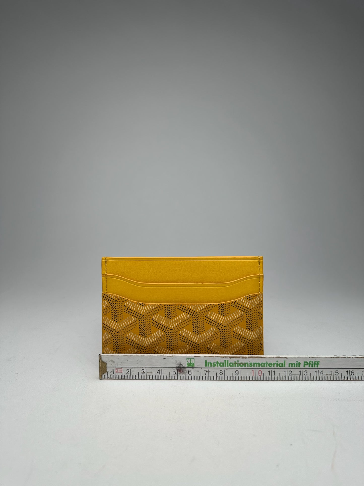 Vintage Goyard Monogram Leather Card Holder Yellow