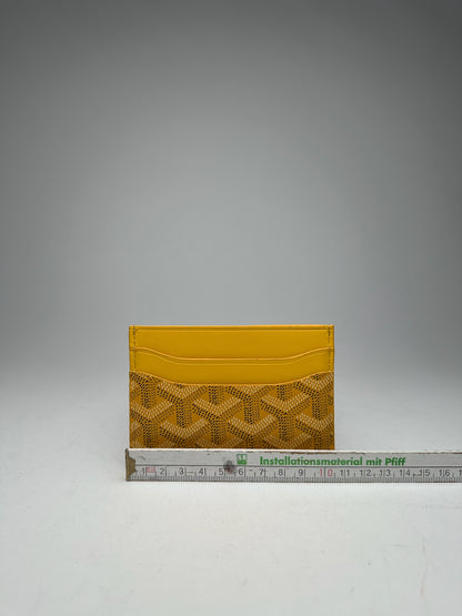 Vintage Goyard Monogram Leather Card Holder Yellow