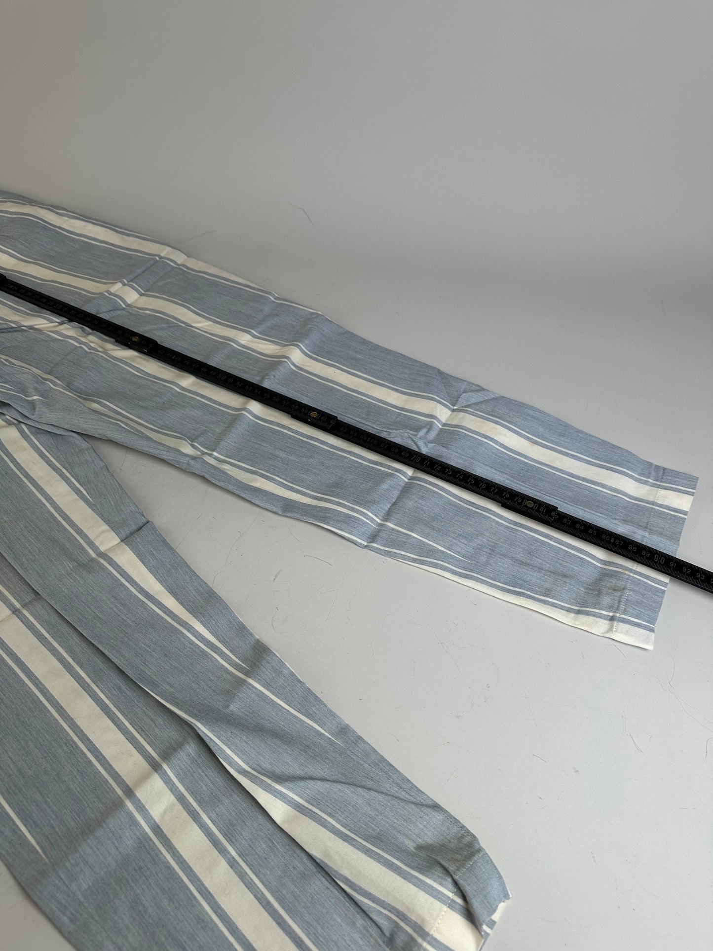 Vintage Dior Cotton Trousers Light Blue White S