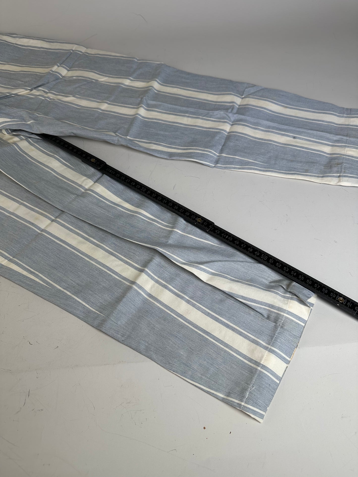 Vintage Dior Cotton Trousers Light Blue White S
