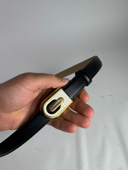 Vintage Lancelot leather belt black