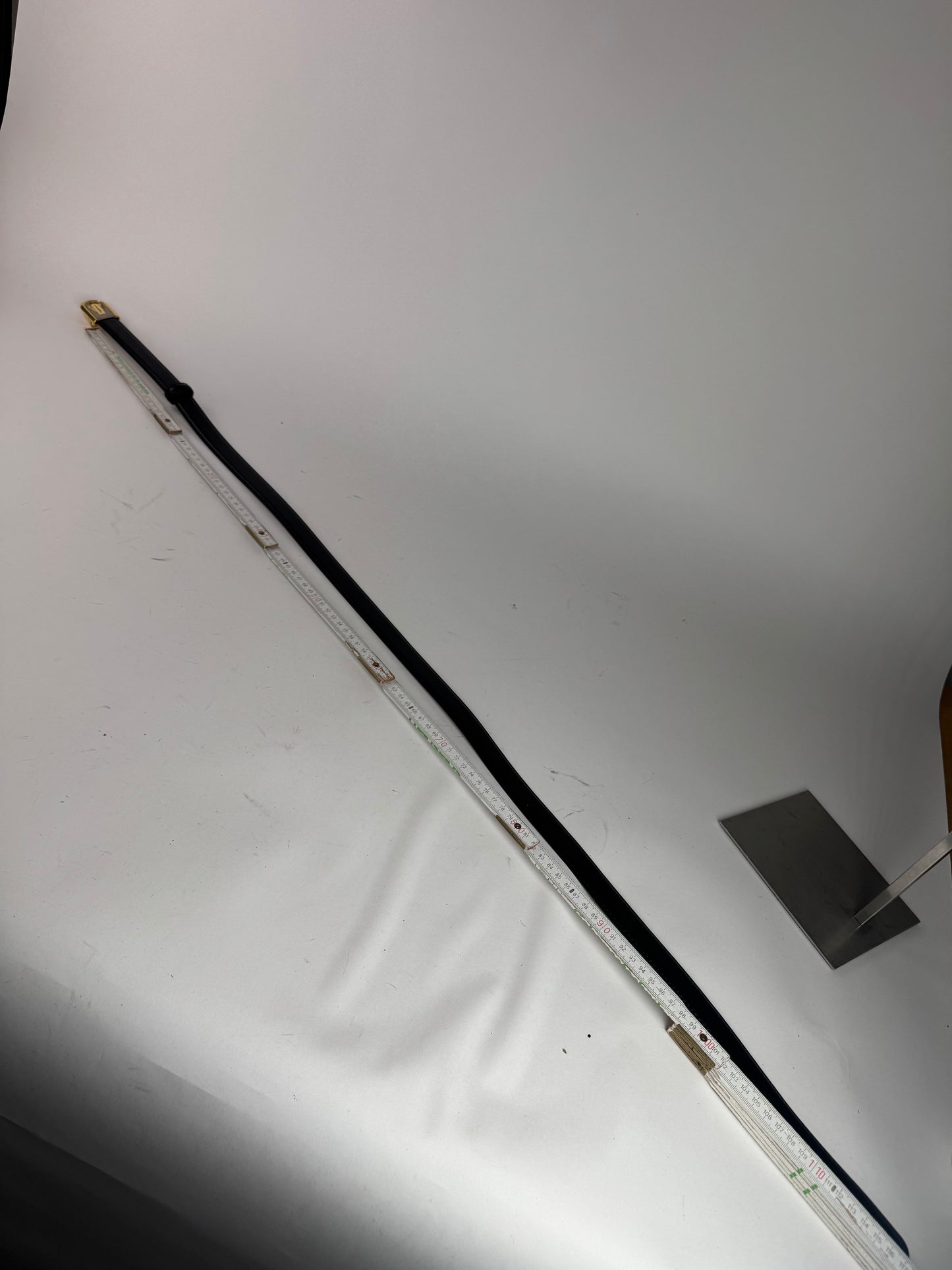 Vintage Lancelot leather belt black