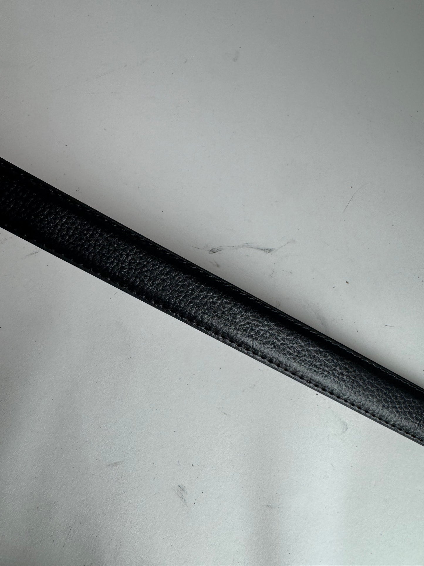 Vintage Lancelot leather belt black