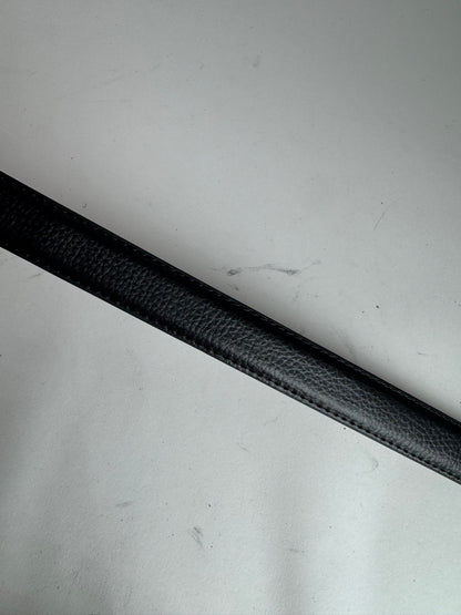 Vintage Lancelot leather belt black