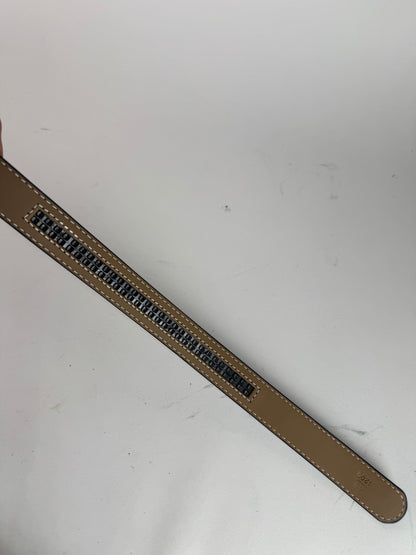 Vintage Lancelot leather belt black