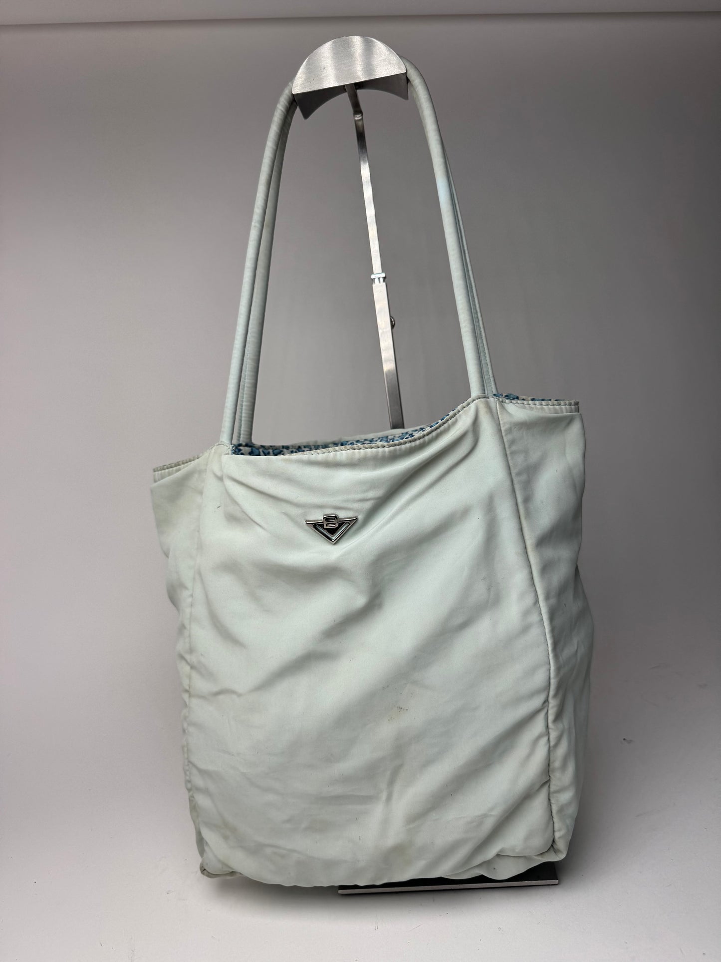 Vintage Bottega Veneta Reversible Shopper bag turquoise