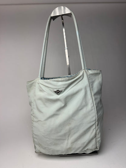 Vintage Bottega Veneta Reversible Shopper bag turquoise