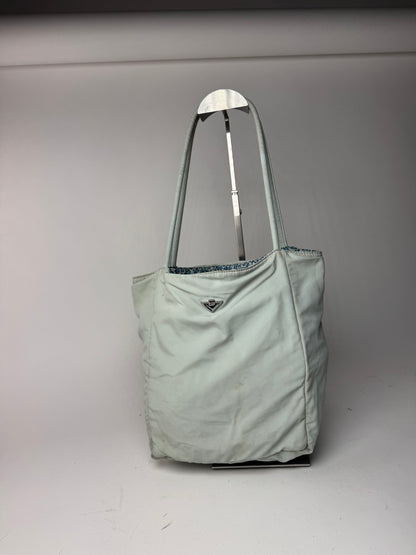Vintage Bottega Veneta Reversible Shopper bag turquoise