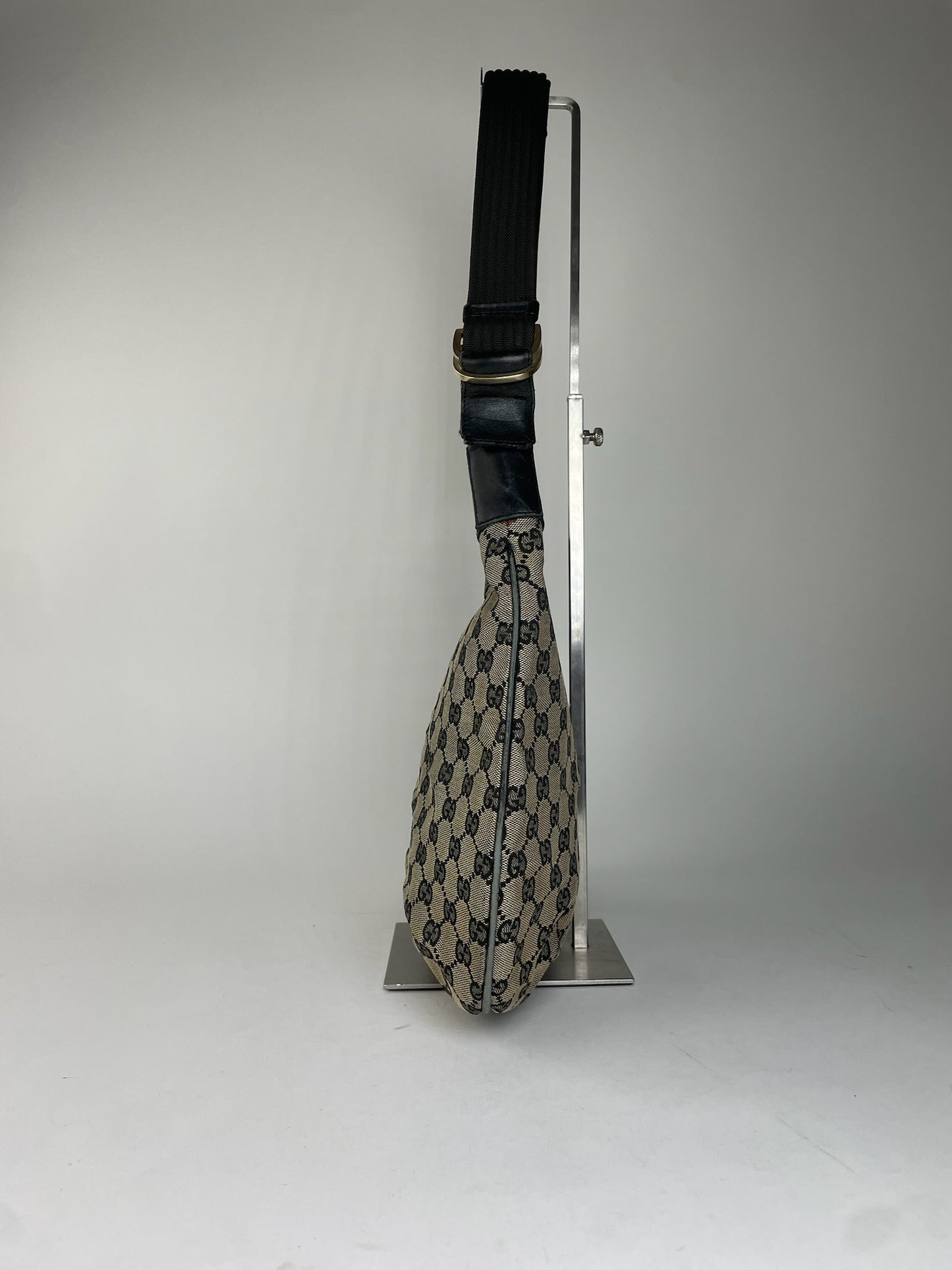 Vintage Gucci Canvas Hobo Bag Brown