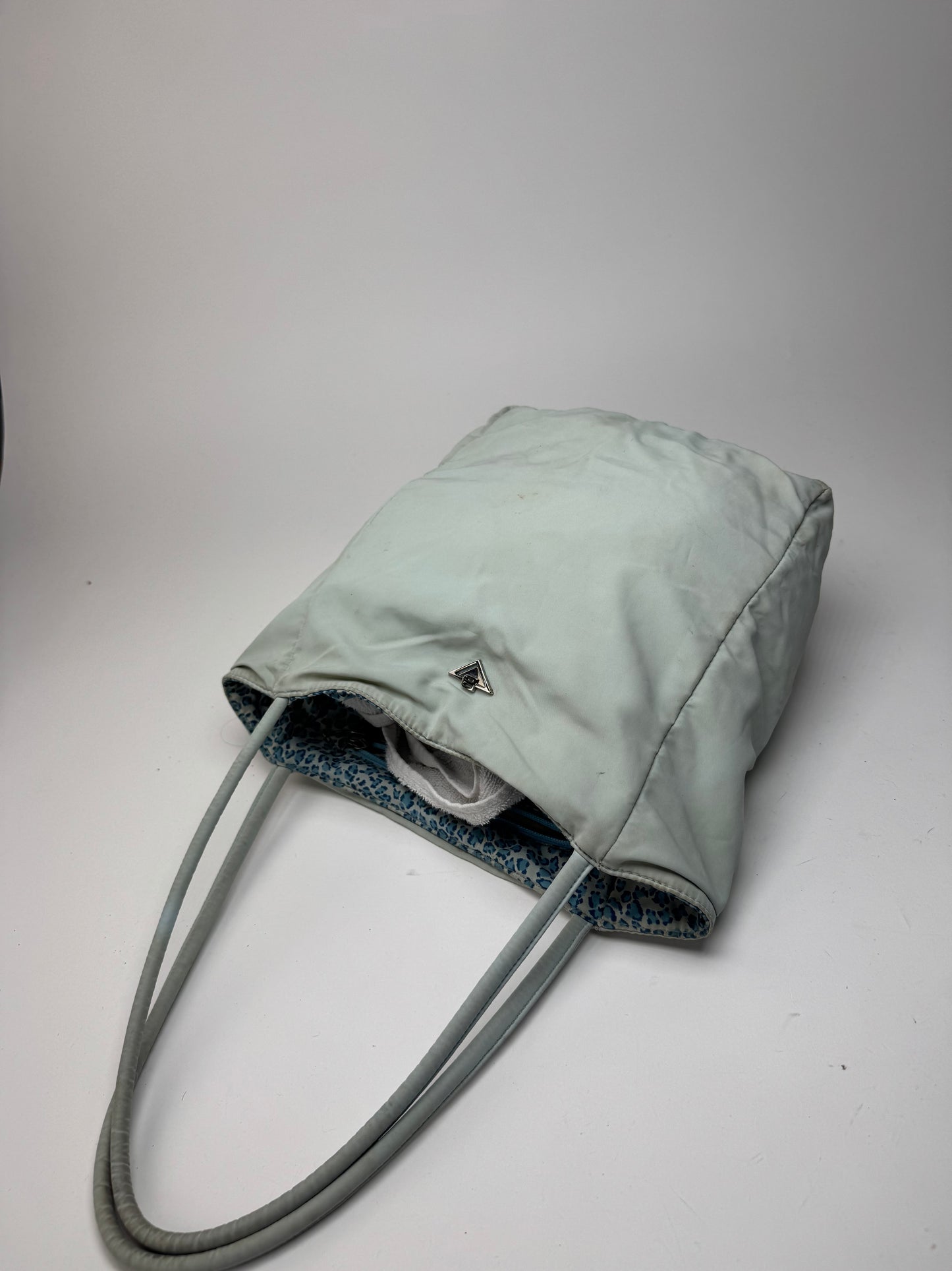 Vintage Bottega Veneta Reversible Shopper bag turquoise