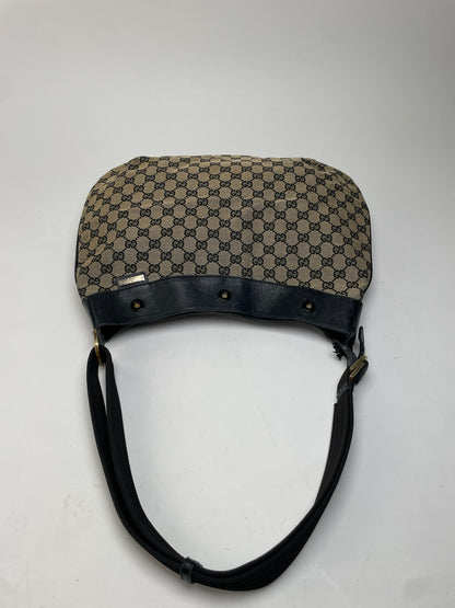 Vintage Gucci Canvas Hobo Bag Brown