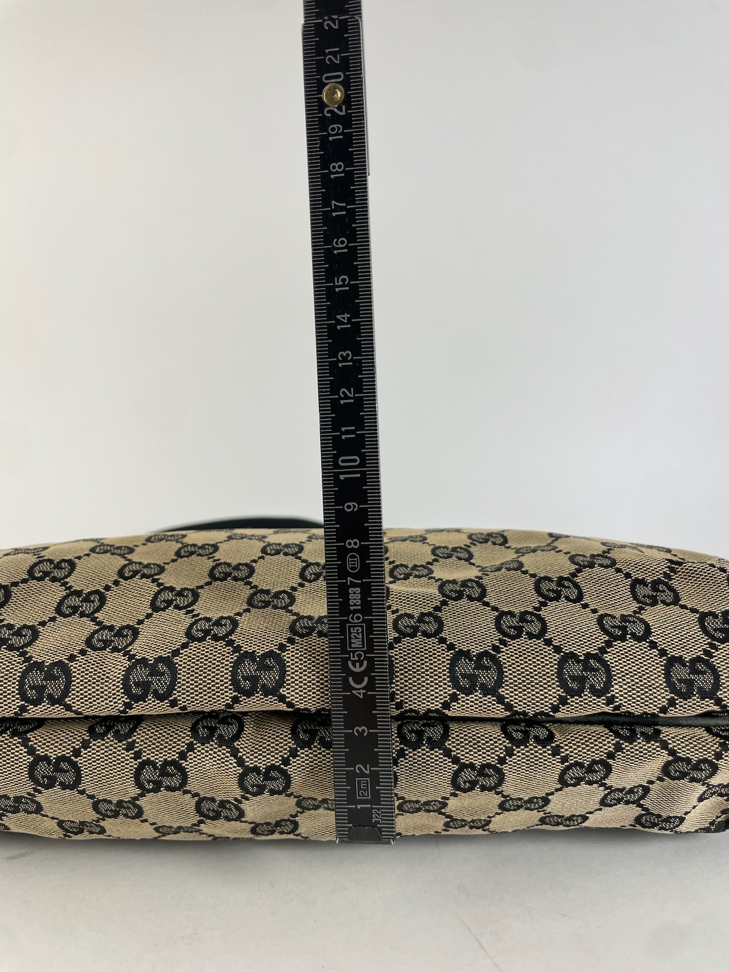 Vintage Gucci Canvas Hobo Bag Brown