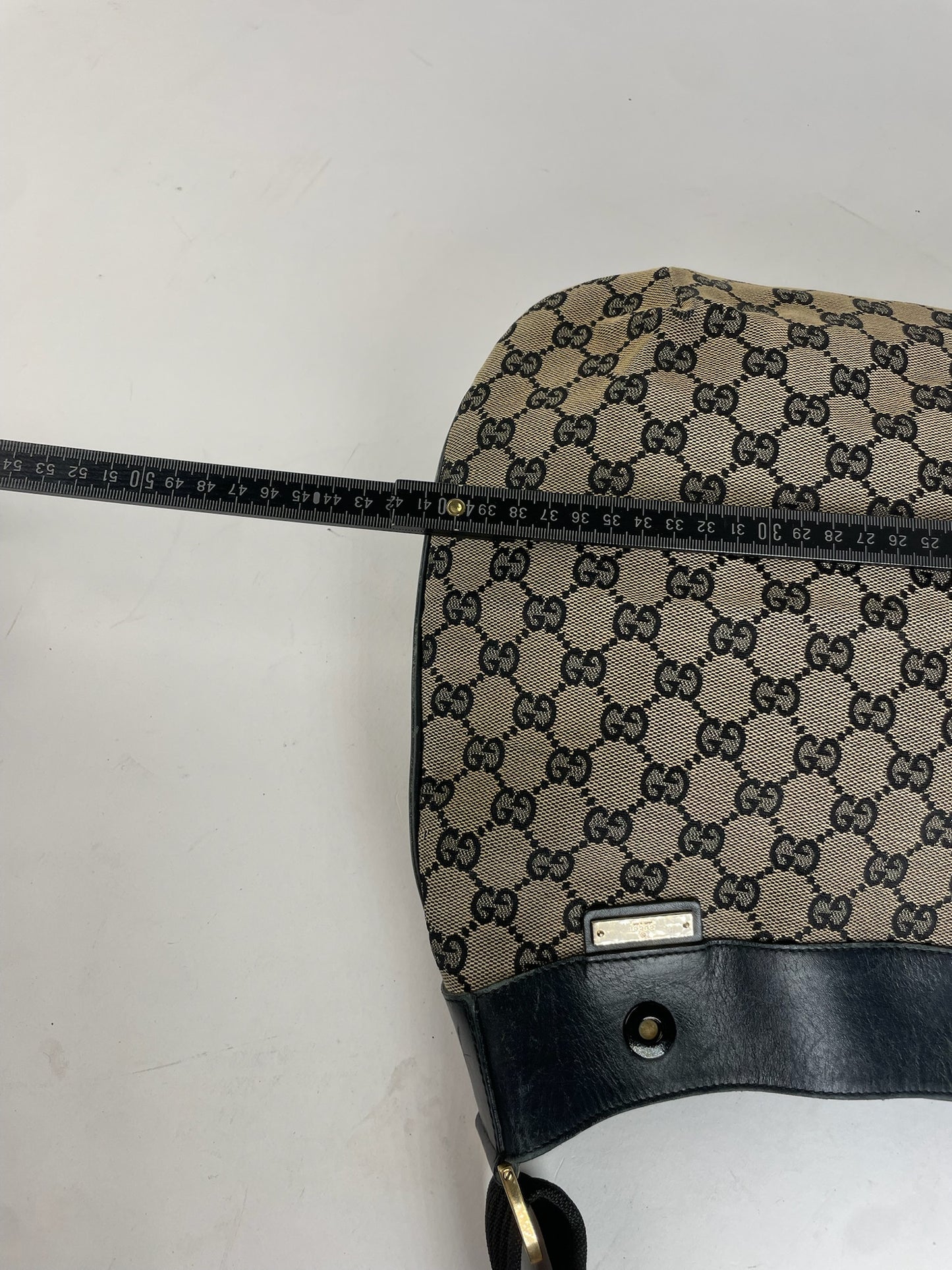 Vintage Gucci Canvas Hobo Bag Brown