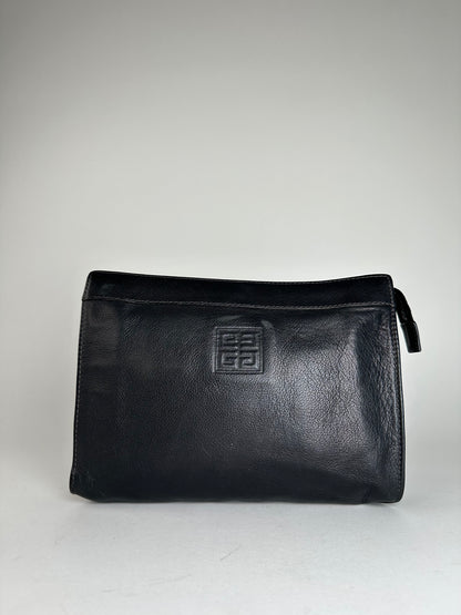 Vintage Givenchy Leather Clutch Black