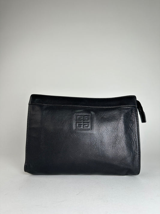 Vintage Givenchy Leather Clutch Black