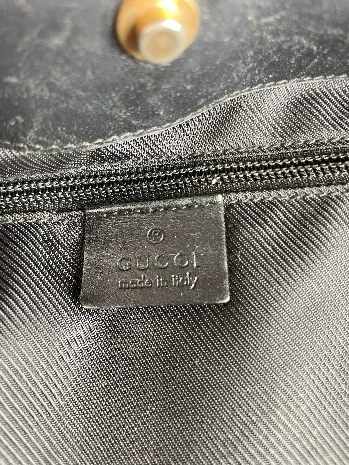 Vintage Gucci Canvas Hobo Bag Brown