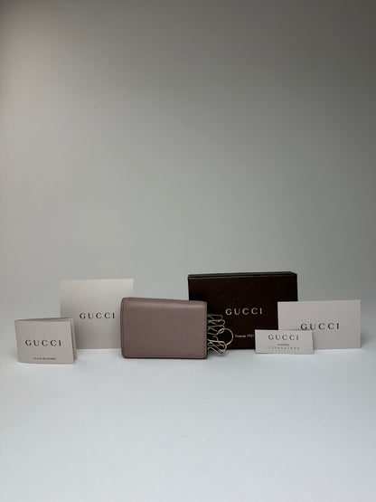 Vintage Gucci Marmont Leather Key / Card Holder Purple