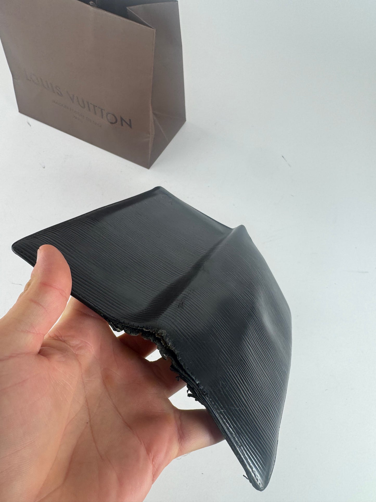 Vintage Louis Vuitton EPI Leather ID Holder / wallet Black