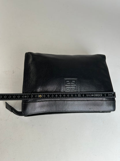 Vintage Givenchy Leather Clutch Black