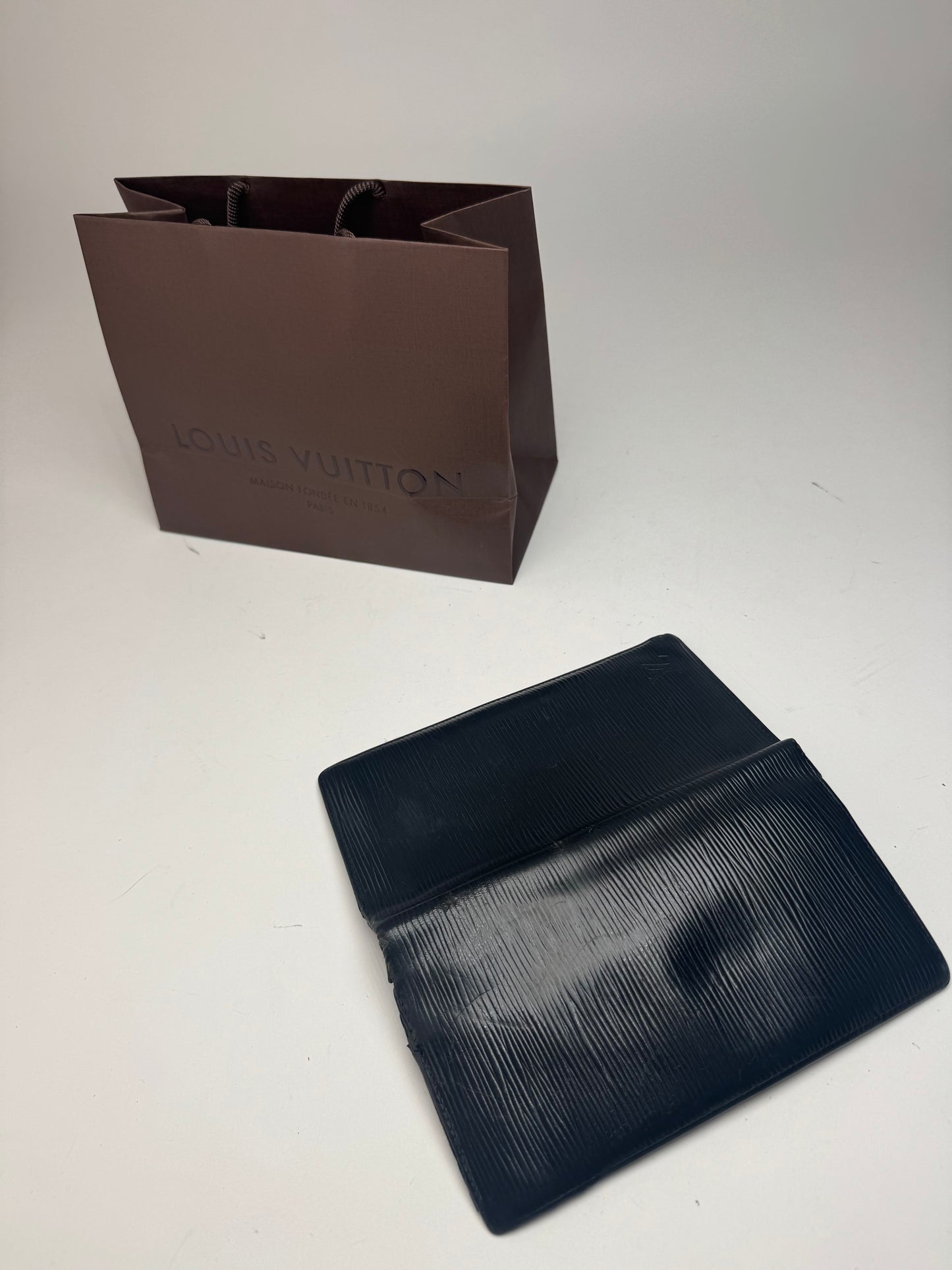 Vintage Louis Vuitton EPI Leather ID Holder / wallet Black