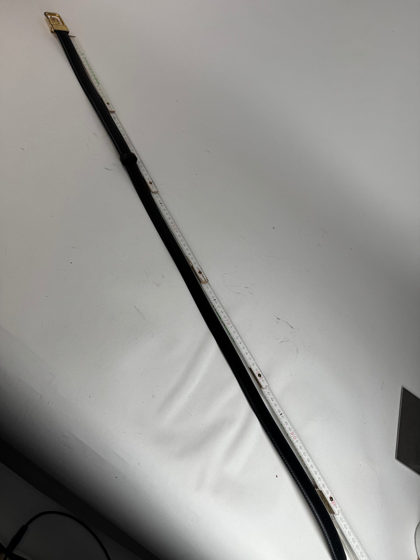 Vintage Celine Paris Leather belt black