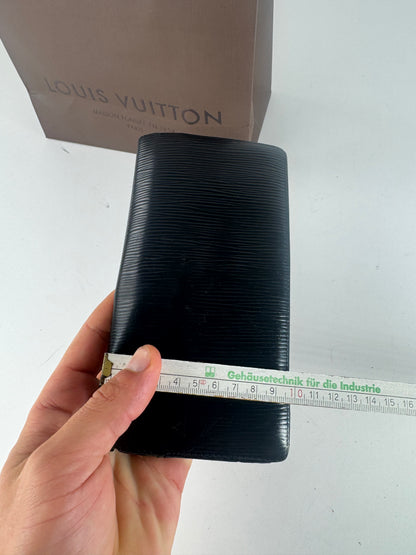 Vintage Louis Vuitton EPI Leather ID Holder / wallet Black