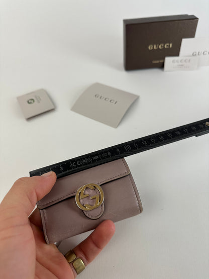 Vintage Gucci Marmont Leather Key / Card Holder Purple