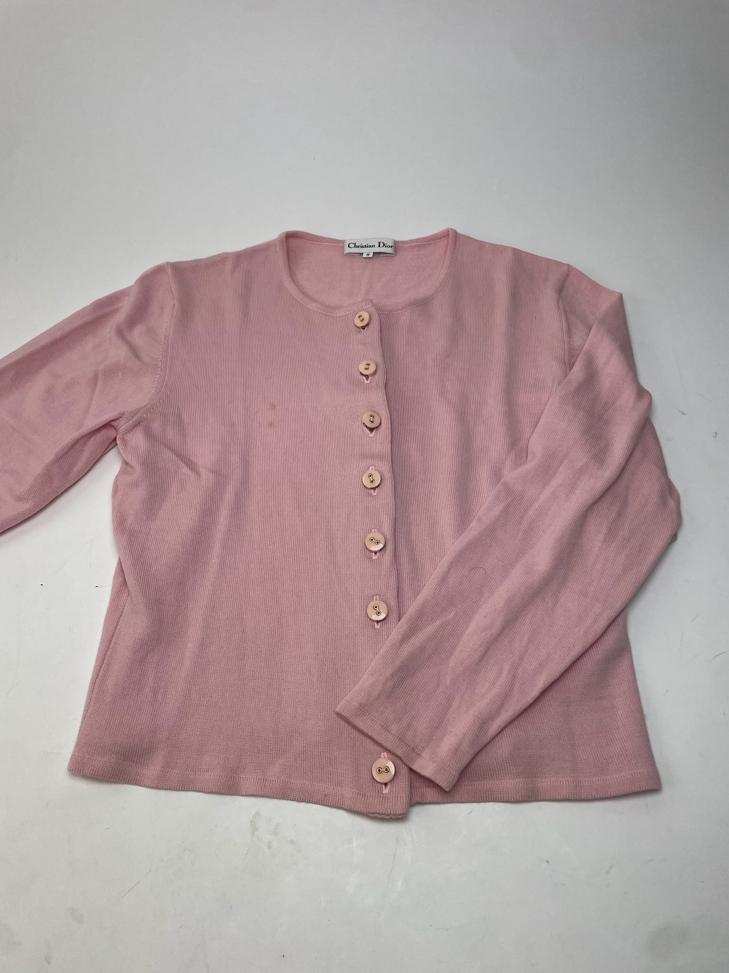 Vintage Dior Knit Cardigan Pink