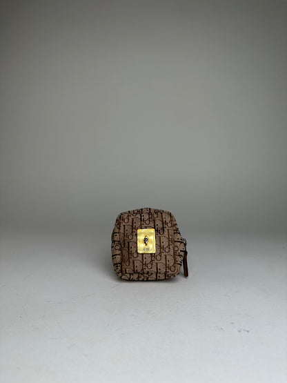 Vintage Dior Oblique Monogram Purse Brown