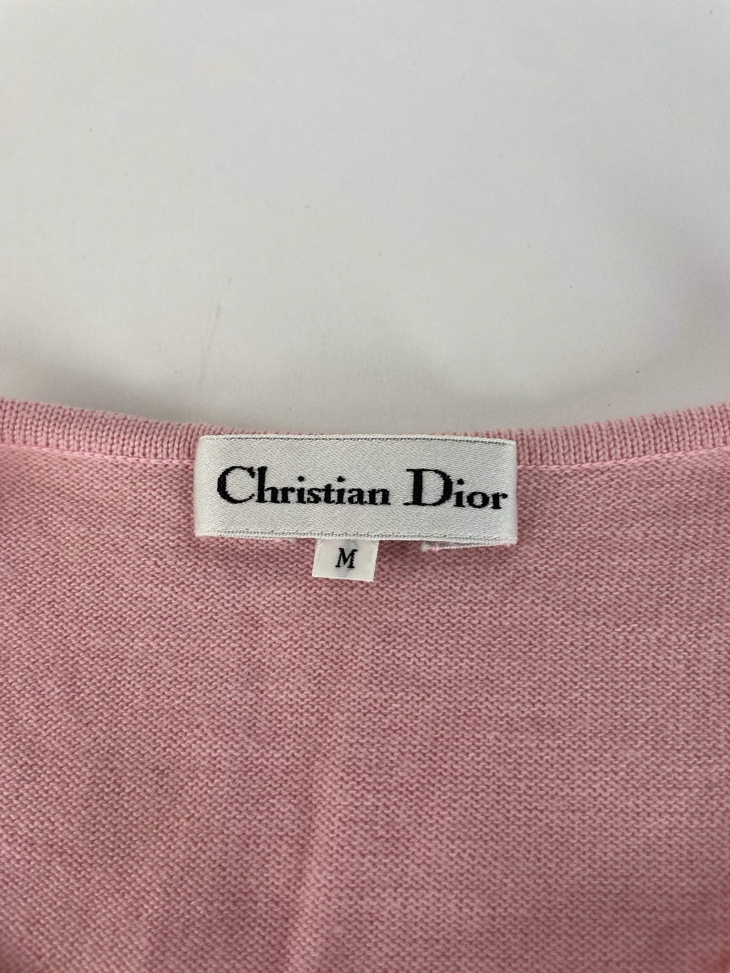 Vintage Dior Knit Cardigan Pink