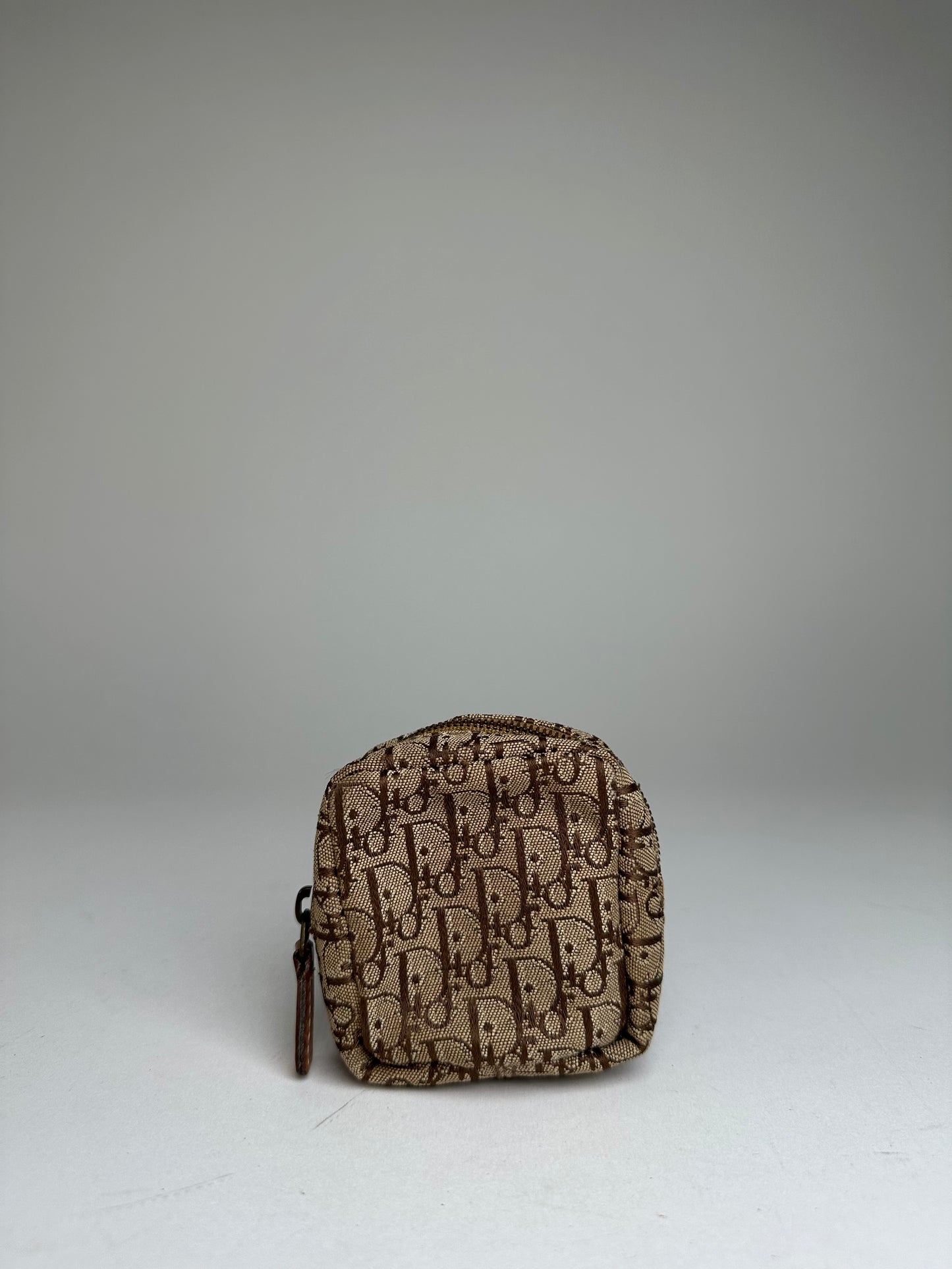 Vintage Dior Oblique Monogram Purse Brown