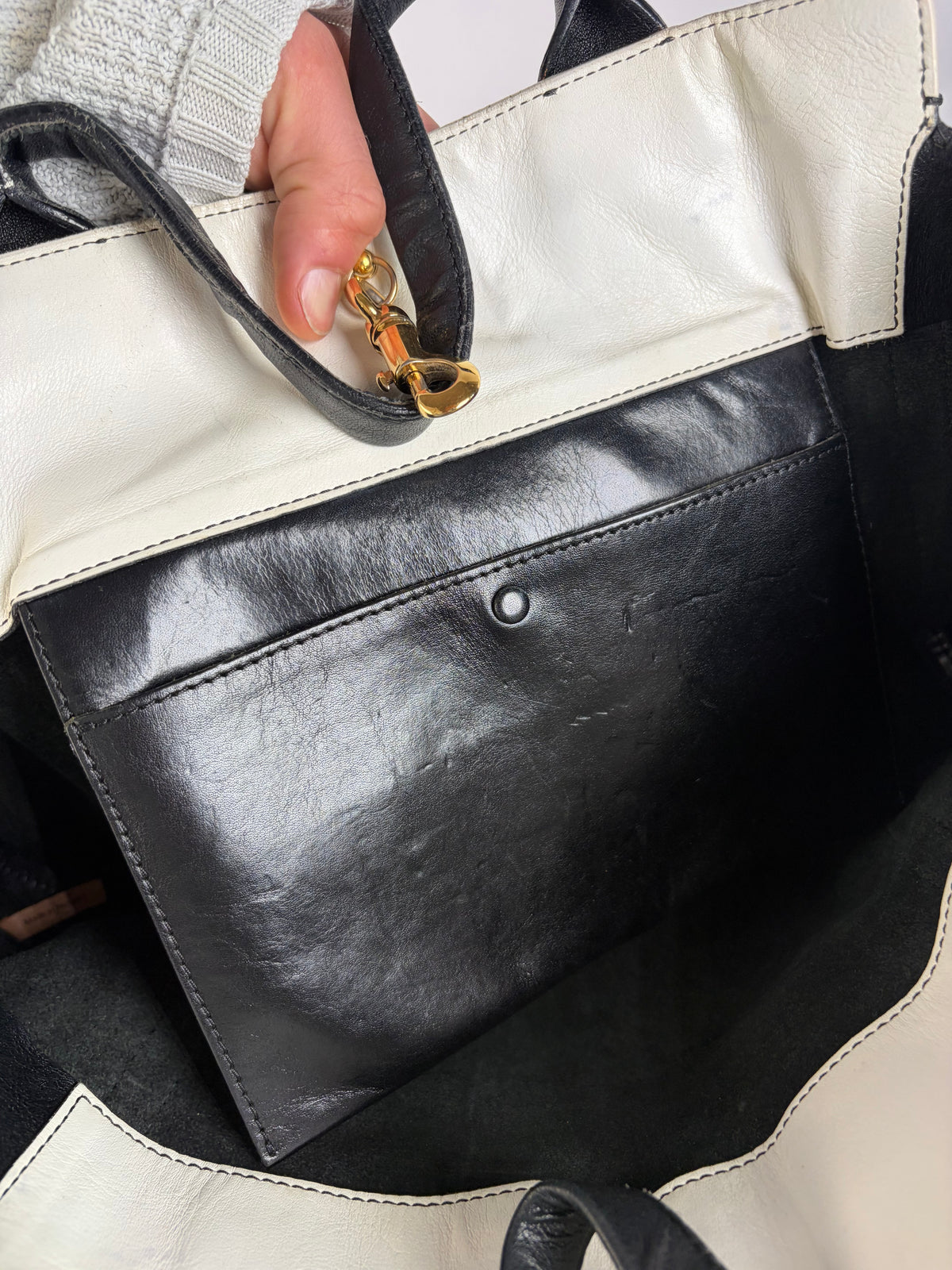 Vintage Chloé Edith Structured Top-Handle Bag Black