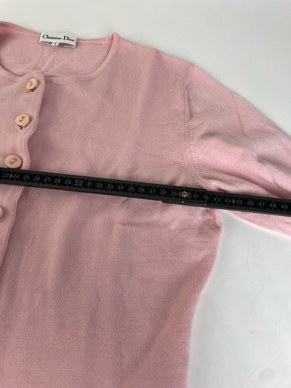 Vintage Dior Knit Cardigan Pink