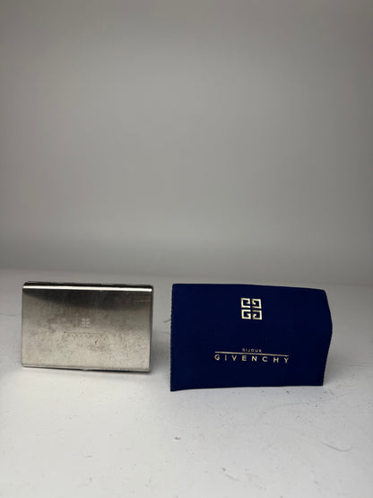 Vintage Givenchy Metal Card Holder / Cigarette Case Silver