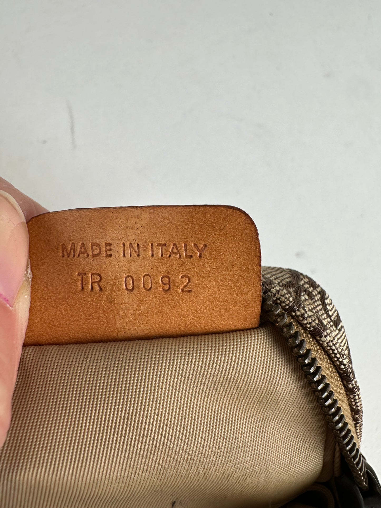 Vintage Dior Oblique Monogram Purse Brown