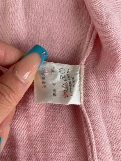 Vintage Dior Knit Cardigan Pink