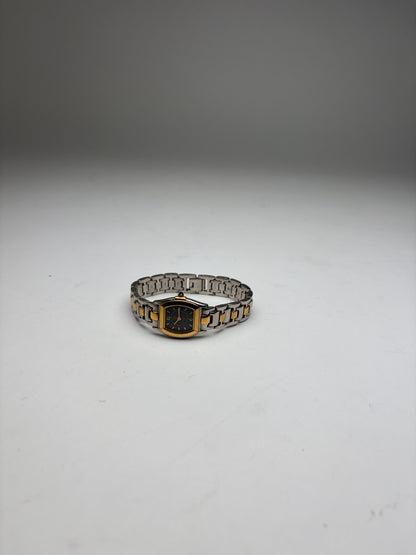 Vintage Givenchy 4G Logo Quartz Bracelet Watch c. Late 1980s Silver Gold