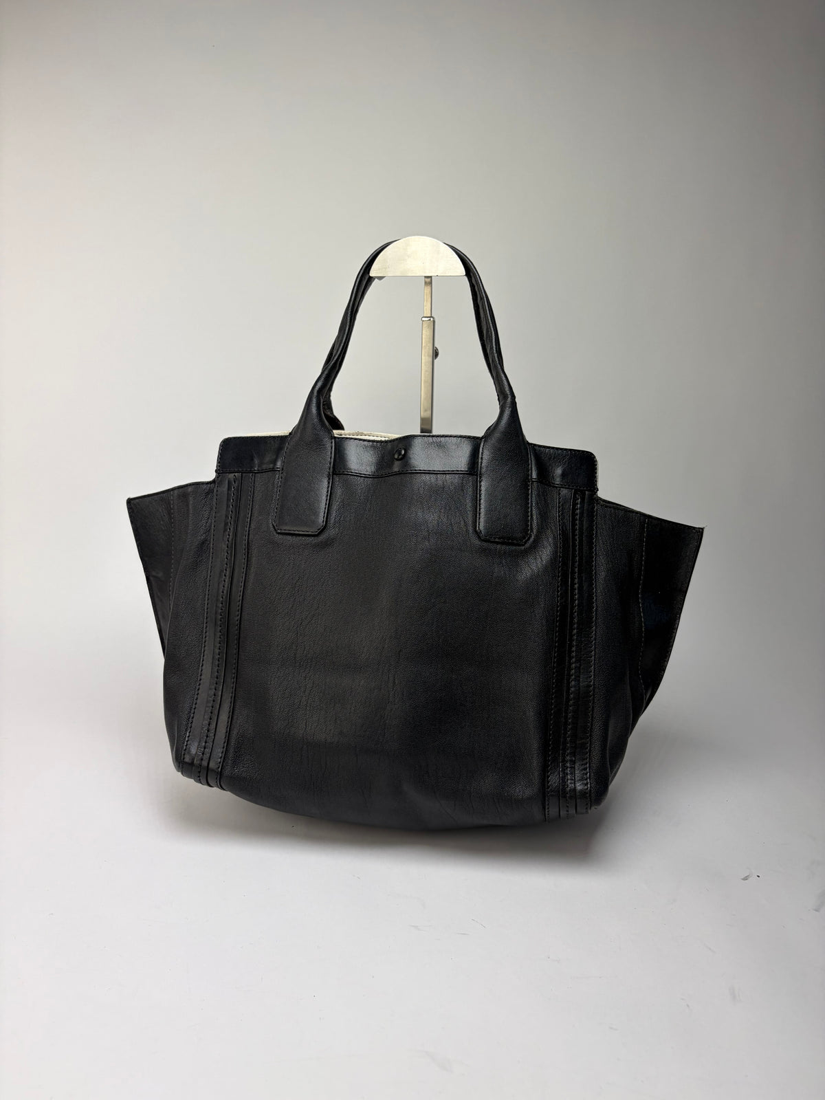 Vintage Chloé Edith Structured Top-Handle Bag Black