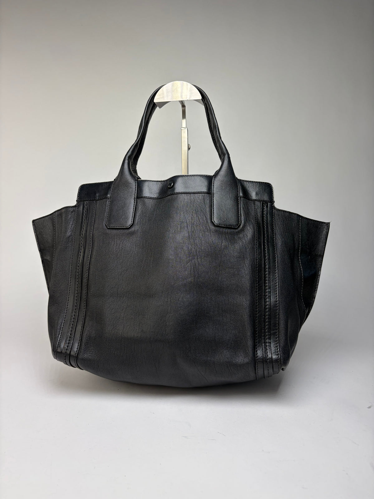 Vintage Chloé Edith Structured Top-Handle Bag Black