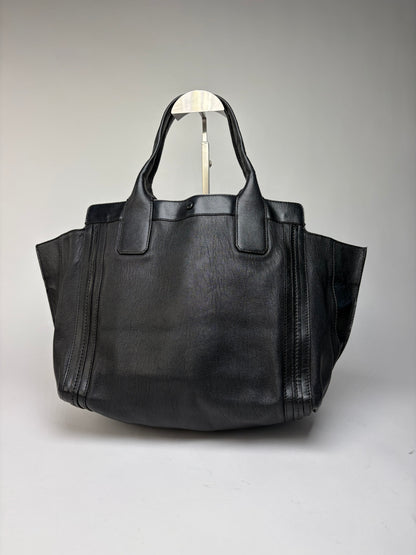 Vintage Chloé Edith Structured Top-Handle Bag Black