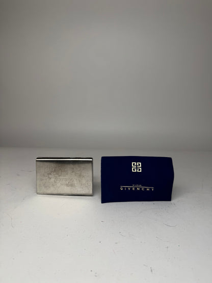 Vintage Givenchy Metal Card Holder / Cigarette Case Silver