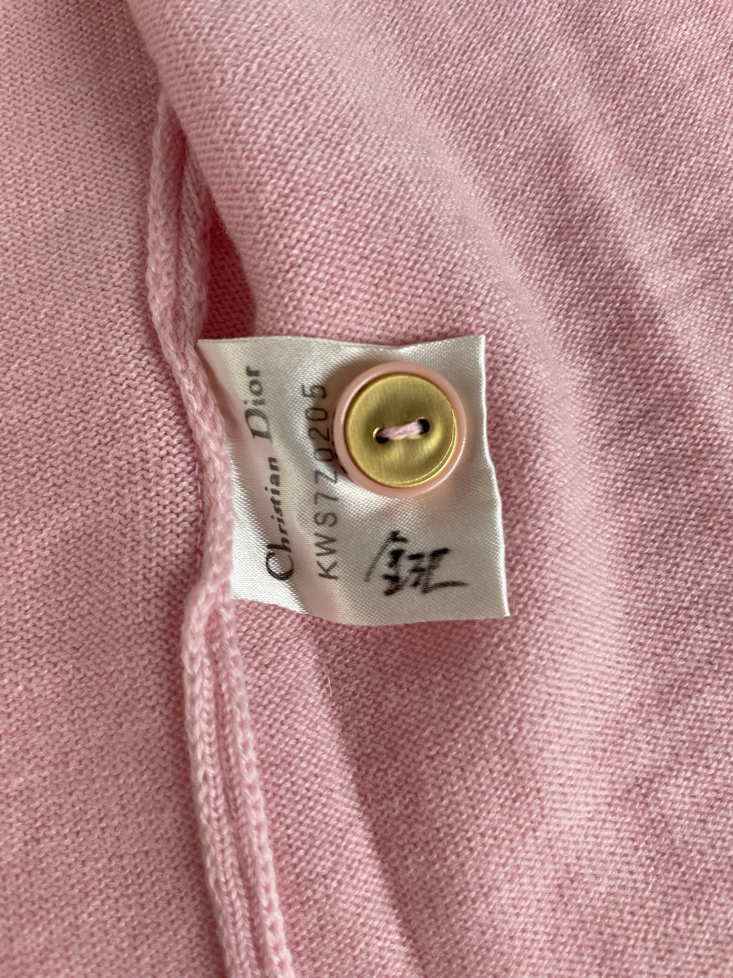 Vintage Dior Knit Cardigan Pink