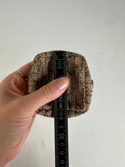 Vintage Dior Oblique Monogram Purse Brown